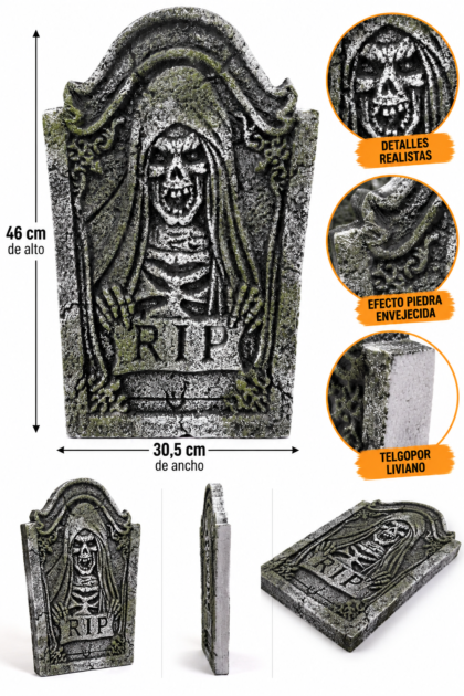Lapida embrujo de la muerte 46x30,5cm x1