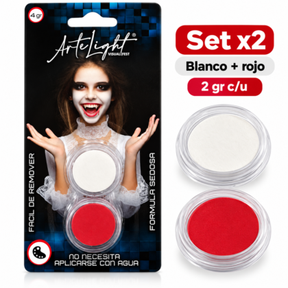 Maquillaje artistico halloween vampira x2